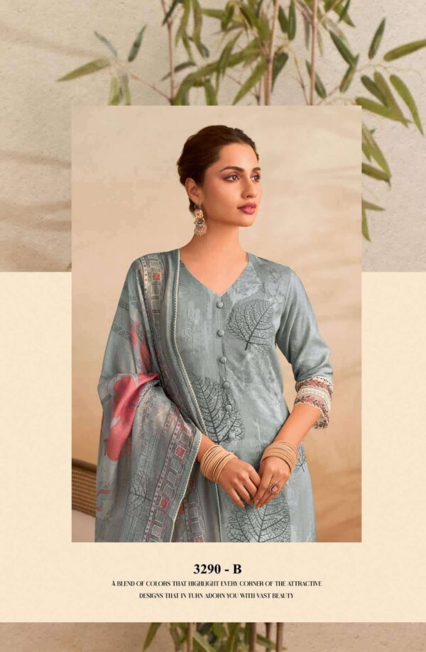 My Fashion Road Jay Vijay Imrozia Fancy Muslin Salwar Suit | 3290 – B
