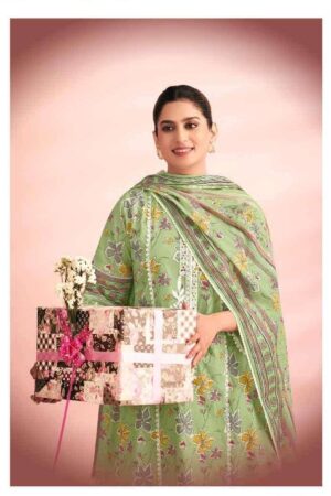 My Fashion Road Jay Vijay Knock Knock Unstitch Latest Design Cotton Dress | 11104
