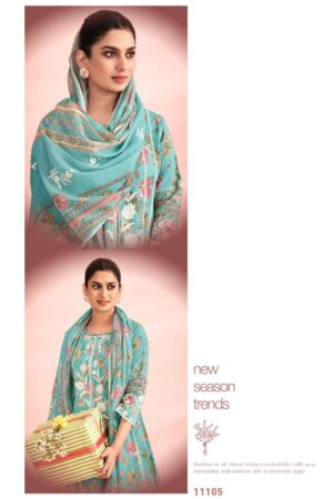 My Fashion Road Jay Vijay Knock Knock Unstitch Latest Design Cotton Dress | 11105