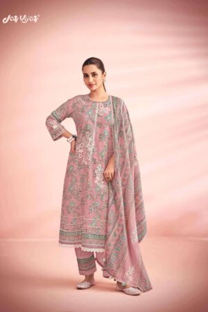 My Fashion Road Jay Vijay Knock Knock Unstitch Latest Design Cotton Dress | 11101