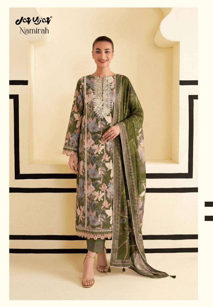My Fashion Road Jay Vijay Namirah Exclusive Designs Cotton Suit  | 3295 – D