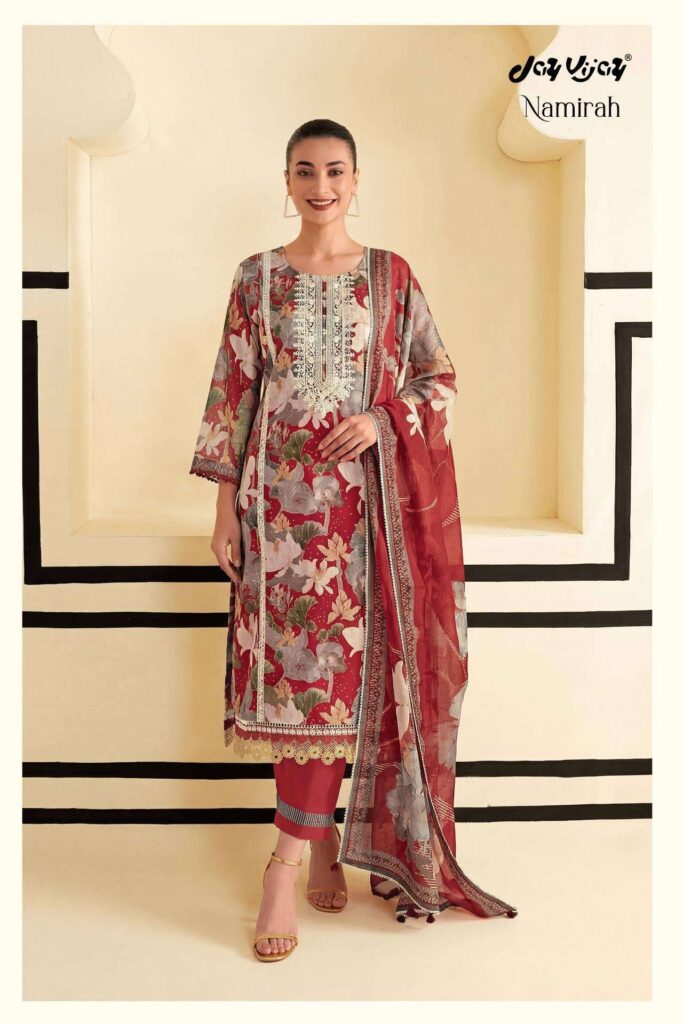 My Fashion Road Jay Vijay Namirah Exclusive Designs Cotton Suit  | 3295 – C