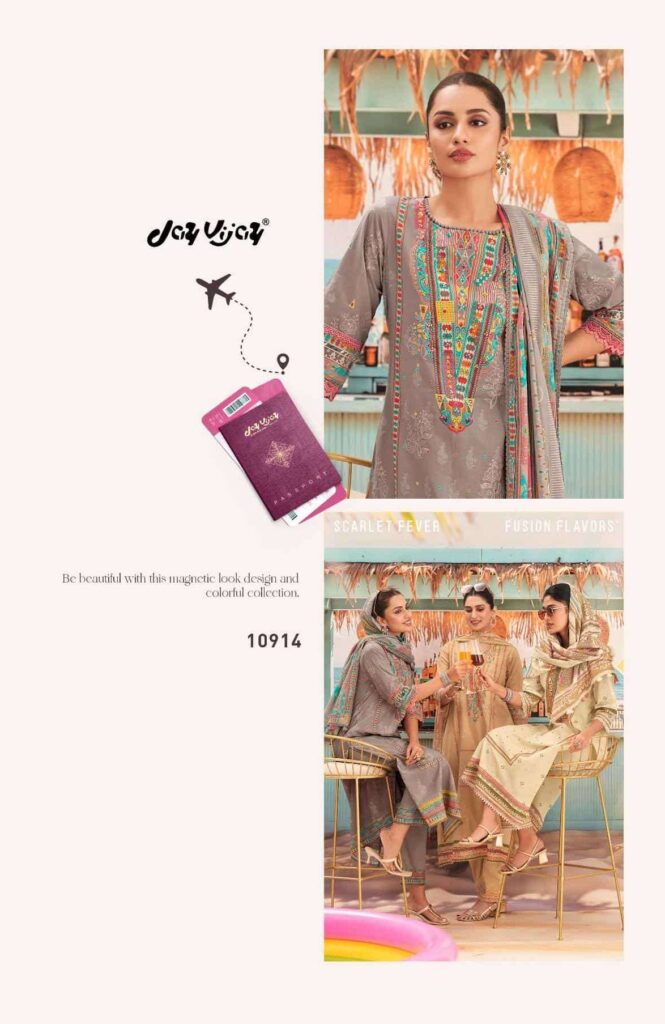 My Fashion Road Jay Vijay Romanchak Safar Premium Wear Cotton Suit | 10914