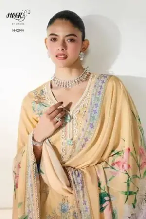 My Fashion Road Kimora Heer Baroque Vol 248 Lawn Cotton With Resham Embroidered Salwar Kameez | H – 0044