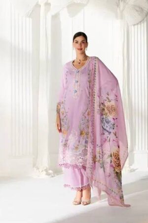 My Fashion Road Kimora Heer Baroque Vol 248 Lawn Cotton With Resham Embroidered Salwar Kameez | H – 0042