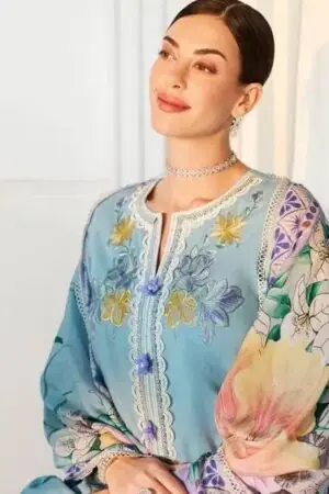 My Fashion Road Kimora Heer Baroque Vol 248 Lawn Cotton With Resham Embroidered Salwar Kameez | H – 0043