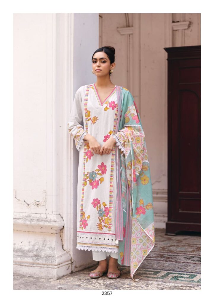 My Fashion Road Kimora Saheli Vol 78 Lawn Cotton With Embroidered Salwar Kameez | 2357