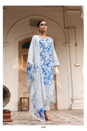My Fashion Road Kimora Sitaaree Lawn Cotton With Resham Embroidered Salwar Kameez | 2348