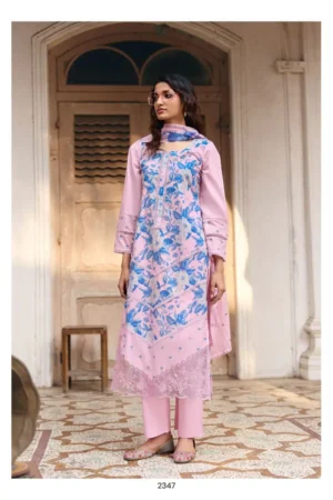 My Fashion Road Kimora Sitaaree Lawn Cotton With Resham Embroidered Salwar Kameez | 2347