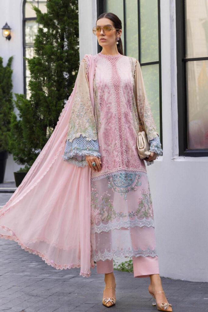 My Fashion Road MariaB Eid Lawn Unsititched Suit 2026 | 09