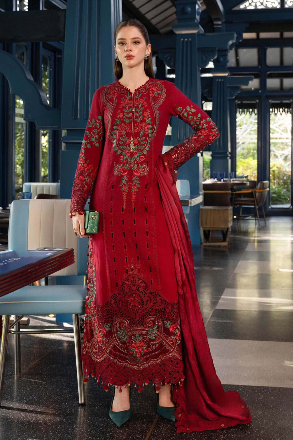 My Fashion Road MariaB Eid Lawn Unsititched Suit 2026 | 05 My Fashion Road MariaB Eid Lawn Unsititched Suit 2026 | 05
