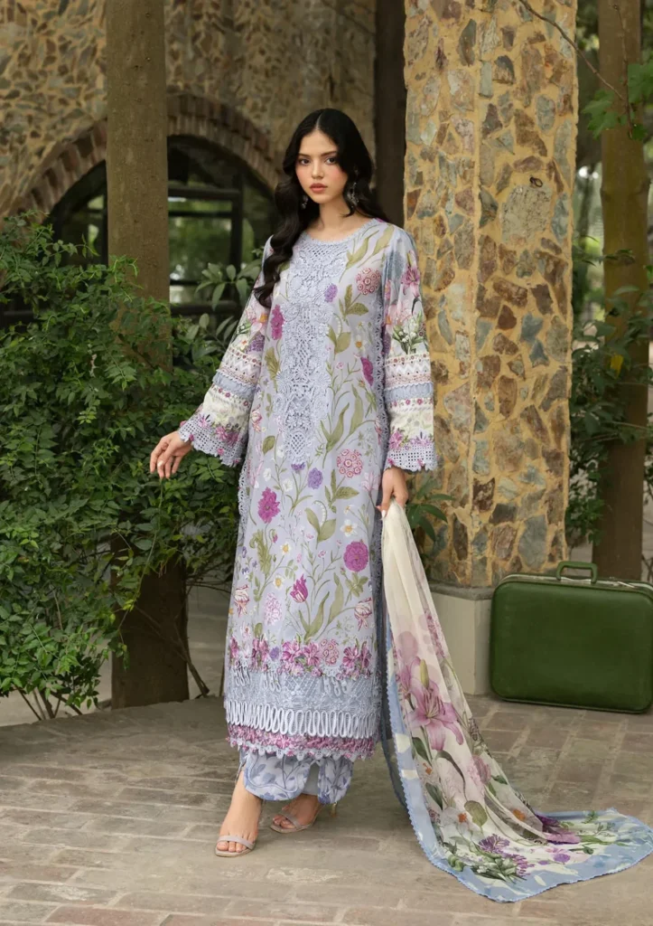 My Fashion Road Elaf Signature Embroidered Lawn with Chiffon Dupatta Vol II ’26 | 5A