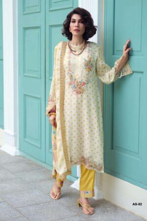 My Fashion Road Varsha Artessa Premium Design Chiffon Suit | AS – 02