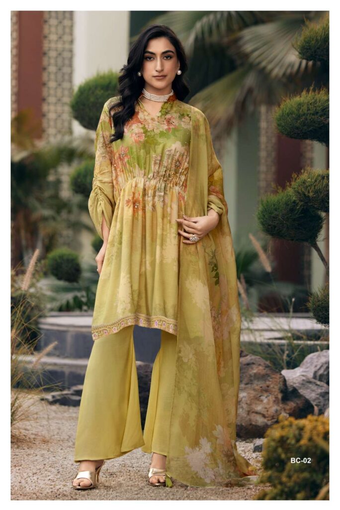 My Fashion Road Varsha Botanica Digital Printed Premium Cotton Suit | BC – 02