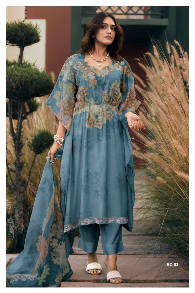 My Fashion Road Varsha Botanica Digital Printed Premium Cotton Suit | BC – 03