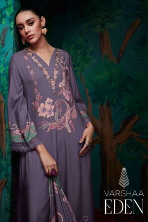 My Fashion Road Varsha Eden Viscose Muslin Fancy Ladies Suit | ED – 01