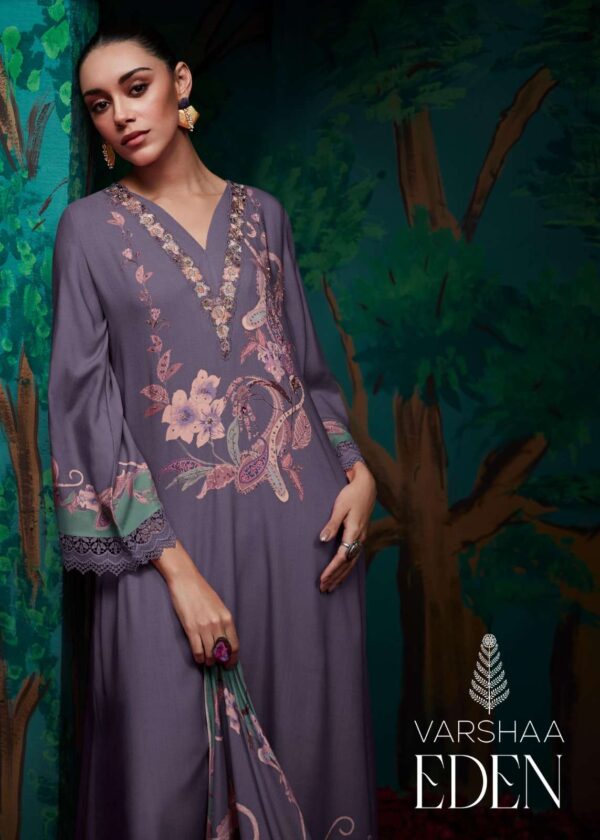 My Fashion Road Varsha Eden Viscose Muslin Fancy Ladies Suit | ED – 01
