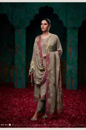 My Fashion Road Varsha Eden Viscose Muslin Fancy Ladies Suit | ED – 02