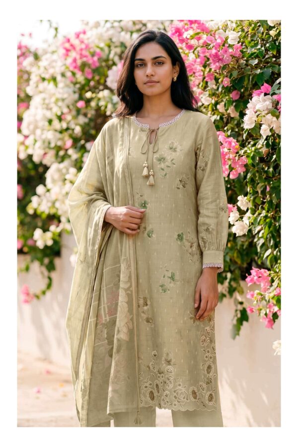 My Fashion Road Varsha Jasper Fancy Cotton Linen Suit | JR – 01