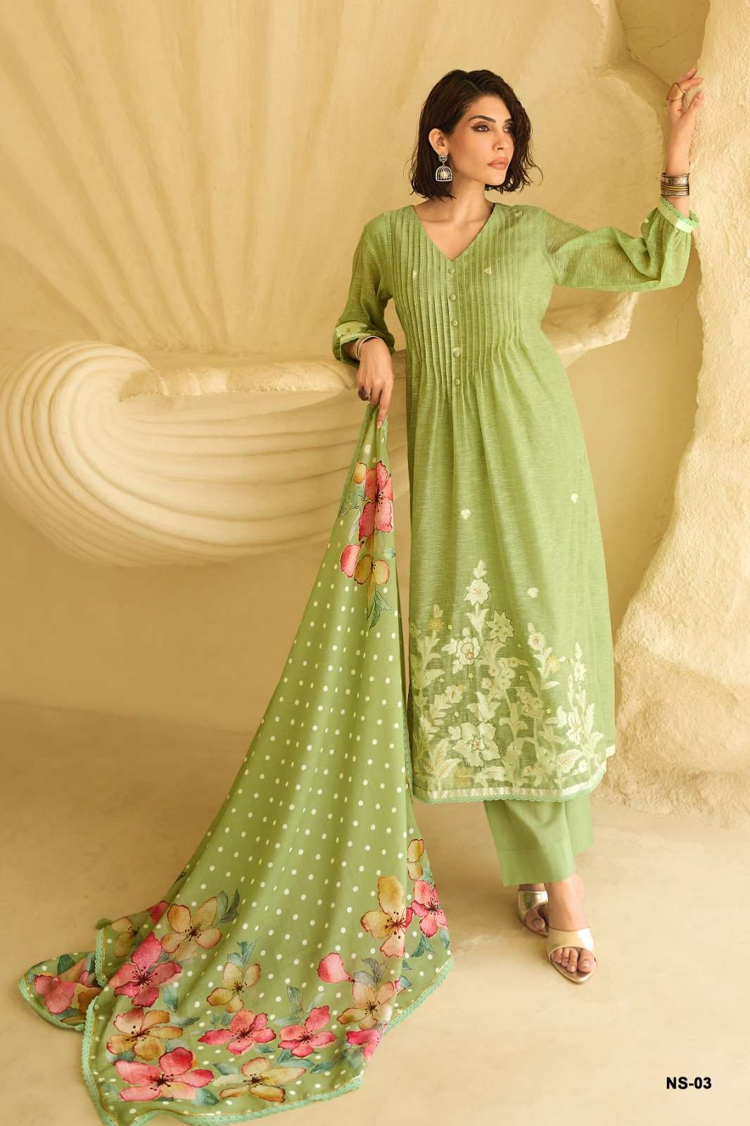 My Fashion Road Varsha Nishat Exclusive Designs Linen Suit | NS – 03 My Fashion Road Varsha Nishat Exclusive Designs Linen Suit | NS – 03