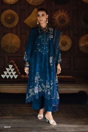 My Fashion Road Varsha Shaah E Noor Fancy Muslin Ladies Dress | SEN – 04