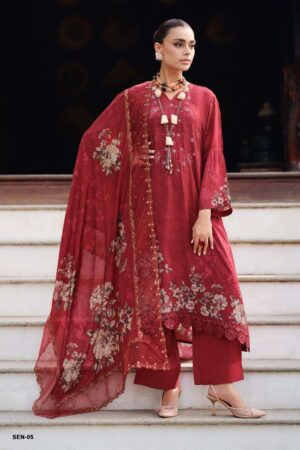 My Fashion Road Varsha Shaah E Noor Fancy Muslin Ladies Dress | SEN – 05