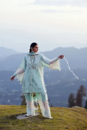 My Fashion Road Elan Pakistani Lawn Unstitched Suit 2026 | ZEVARÉ 07 A