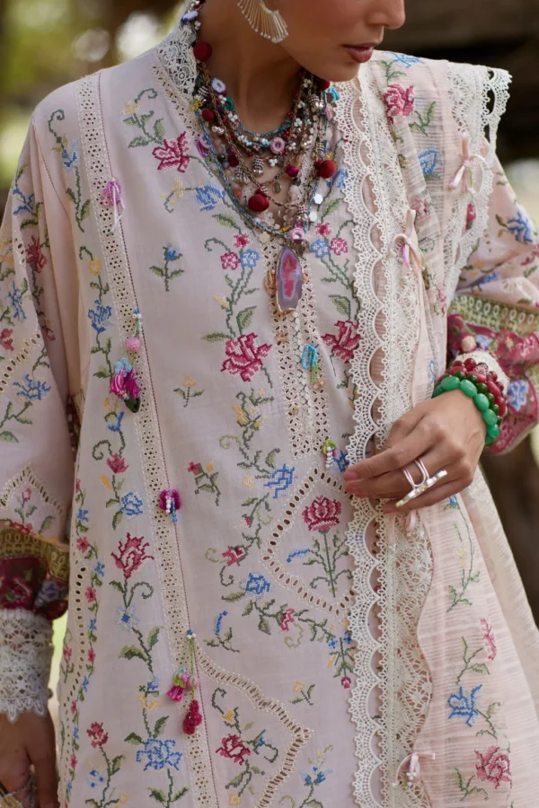 My Fashion Road Elan Pakistani Lawn Unstitched Suit 2026 | SOZRAAG 03 A