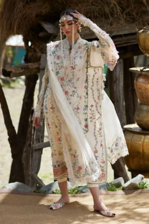 My Fashion Road Elan Pakistani Lawn Unstitched Suit 2026 | SOZRAAG 03 B