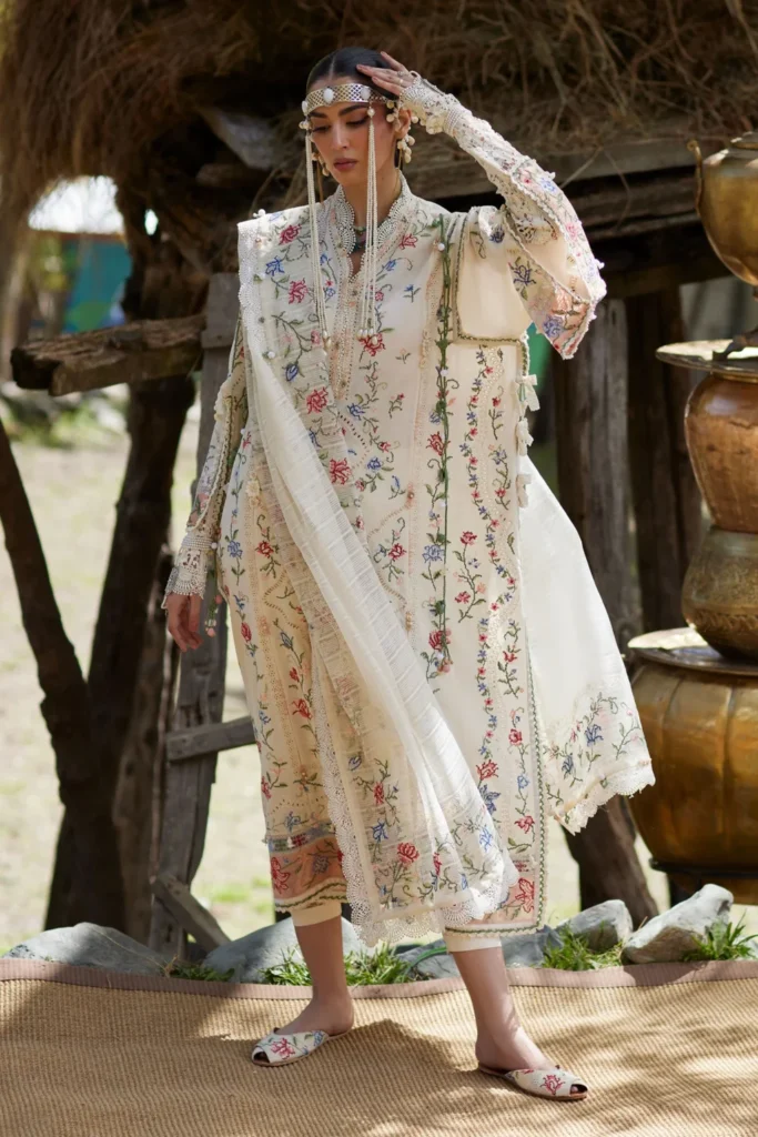 My Fashion Road Elan Pakistani Lawn Unstitched Suit 2026 | SOZRAAG 03 B