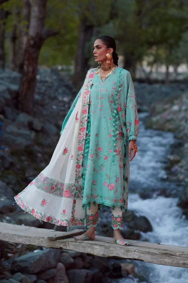 My Fashion Road Elan Pakistani Lawn Unstitched Suit 2026 | GULRAAZ 08 B