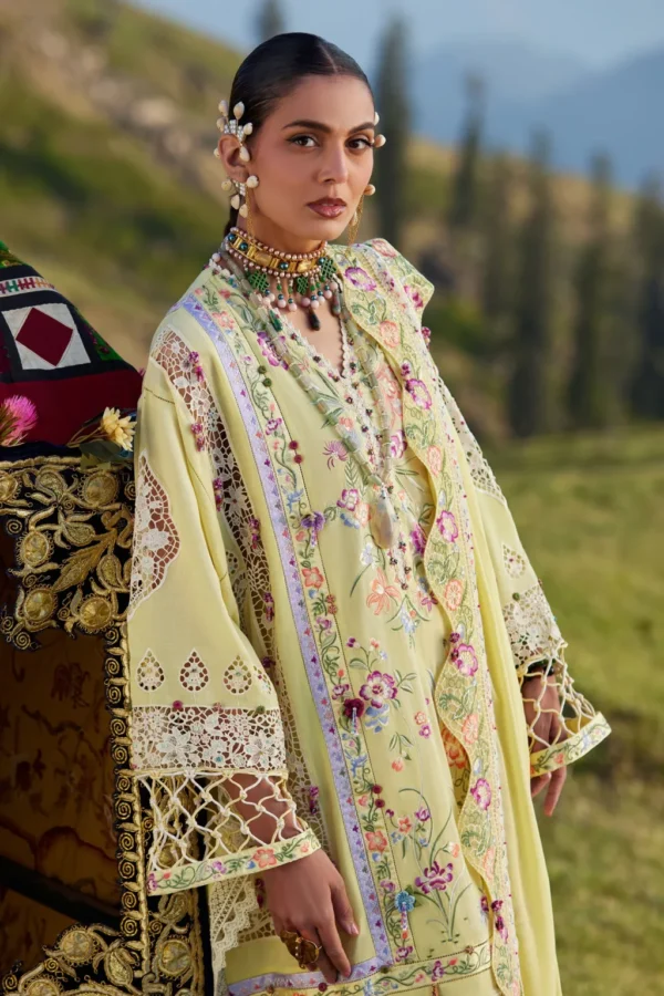 My Fashion Road Elan Pakistani Lawn Unstitched Suit 2026 | NEELUNE 05 A