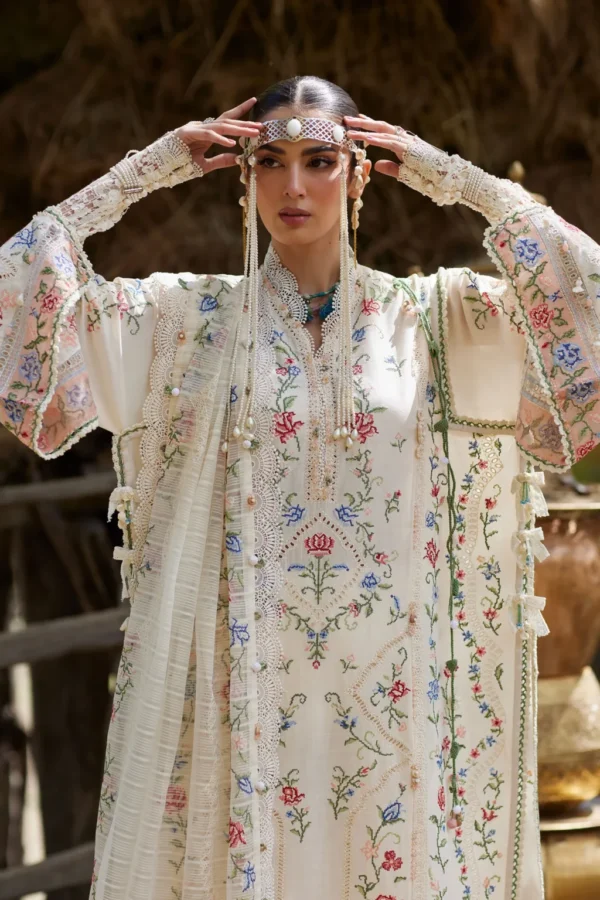 My Fashion Road Elan Pakistani Lawn Unstitched Suit 2026 | SOZRAAG 03 B