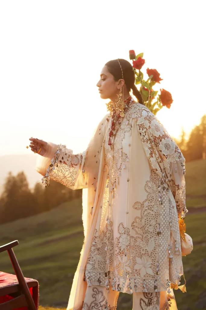 My Fashion Road Elan Pakistani Lawn Unstitched Suit 2026 | BRUMINE 02 B