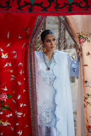 My Fashion Road Elan Pakistani Lawn Unstitched Suit 2026 | BRUMINE 02 A