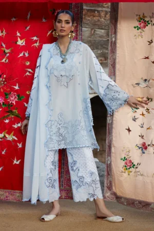 My Fashion Road Elan Pakistani Lawn Unstitched Suit 2026 | BRUMINE 02 A
