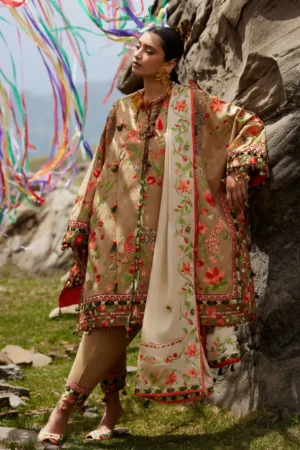 My Fashion Road Elan Pakistani Lawn Unstitched Suit 2026 | DEODAR 12 B