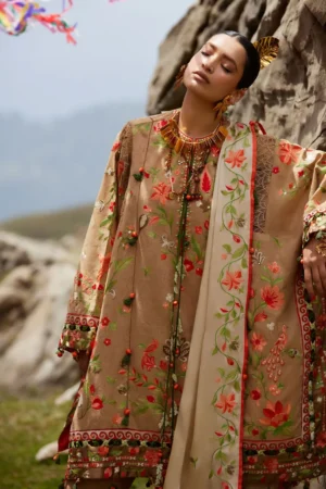 My Fashion Road Elan Pakistani Lawn Unstitched Suit 2026 | DEODAR 12 B