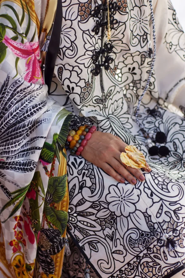 My Fashion Road Elan Pakistani Lawn Unstitched Suit 2026 | ZEVARÉ 07 B