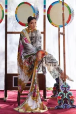 My Fashion Road Elan Pakistani Lawn Unstitched Suit 2026 | ZEVARÉ 07 B