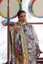 My Fashion Road Elan Pakistani Lawn Unstitched Suit 2026 | ZEVARÉ 07 B
