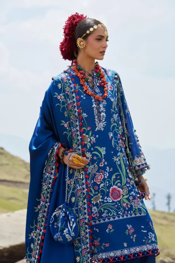 My Fashion Road Elan Pakistani Lawn Unstitched Suit 2026 | ZABAR 01 B