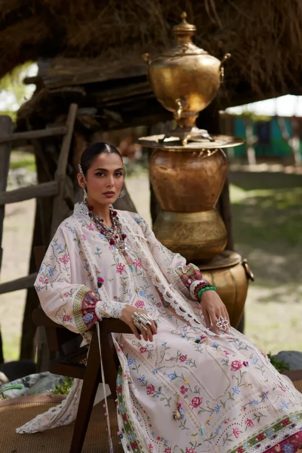 My Fashion Road Elan Pakistani Lawn Unstitched Suit 2026 | SOZRAAG 03 A