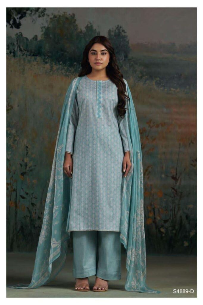 My Fashion Road Ganga Fashion Baanu Summer Wear Cotton Dress | S4889 – D