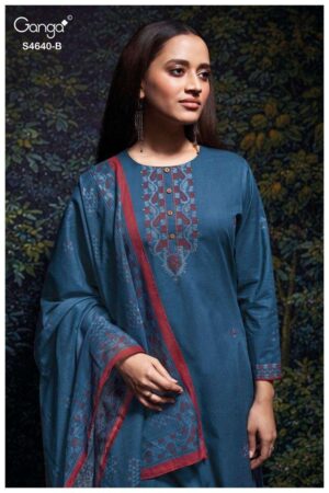 My Fashion Road Ganga Fashion Bivora  Exclusive Cotton Salwar Kameez | S4640 – B