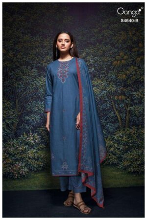 My Fashion Road Ganga Fashion Bivora  Exclusive Cotton Salwar Kameez | S4640 – B