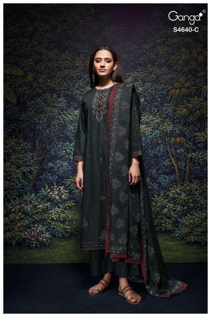 My Fashion Road Ganga Fashion Bivora  Exclusive Cotton Salwar Kameez | S4640 – C