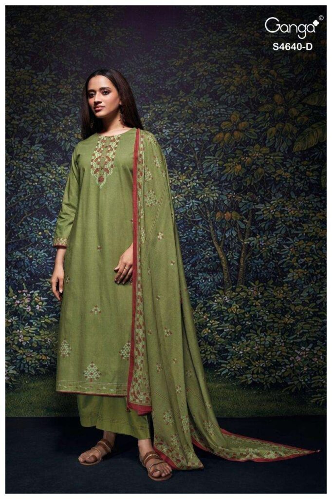 My Fashion Road Ganga Fashion Bivora  Exclusive Cotton Salwar Kameez | S4640 – D