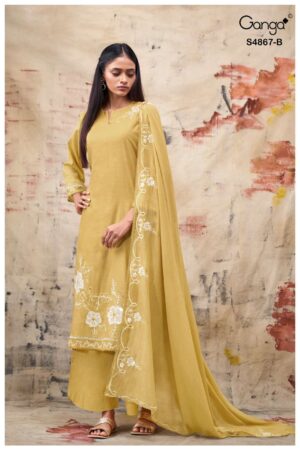 My Fashion Road Ganga Fashion Charika Exclusive Fancy Ladies Dress | S4867  – B
