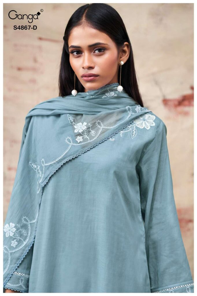 My Fashion Road Ganga Fashion Charika Exclusive Fancy Ladies Dress | S4867  – D
